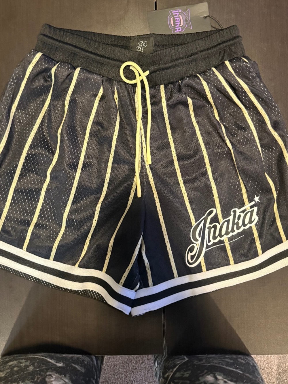 Men's Inaka Power Striped  Mesh Shorts/ Small